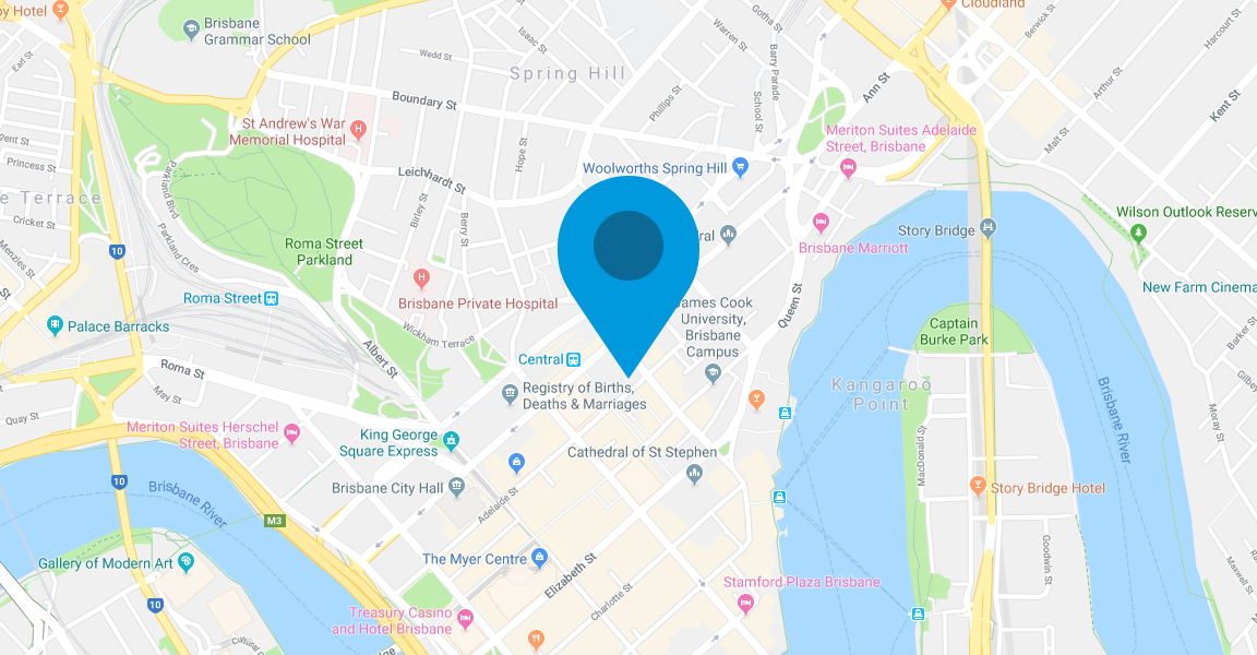 Confirm Brisbane map location
